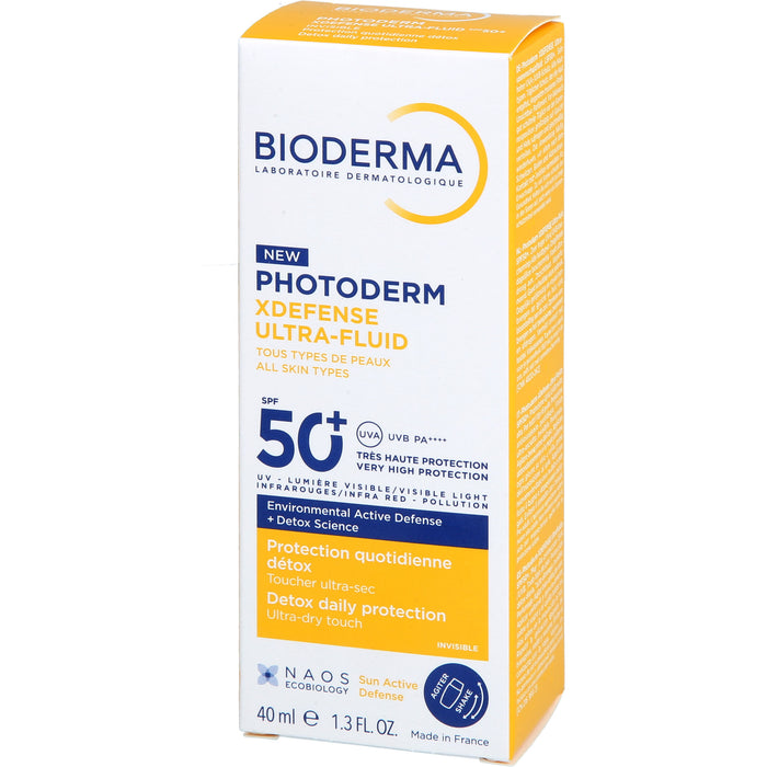 BIODERMA Photoderm XDefense Ultra-Fluid LSF 50+ sehr hell getönt, 40 ml Lösung