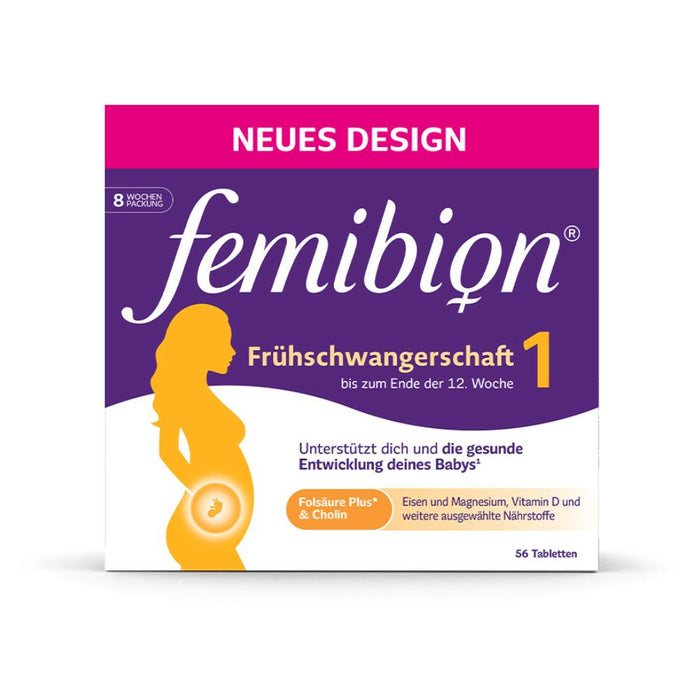 Femibion 1 Frühschwangerschaft Tabletten, 56 St. Tabletten