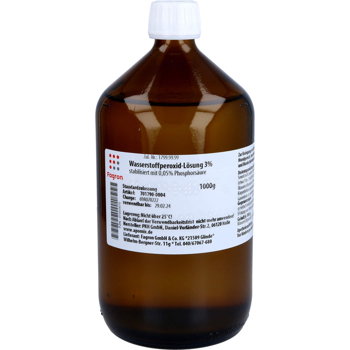 FAGRON Wasserstoffperoxid Lösung 3%, 1000 g Lösung