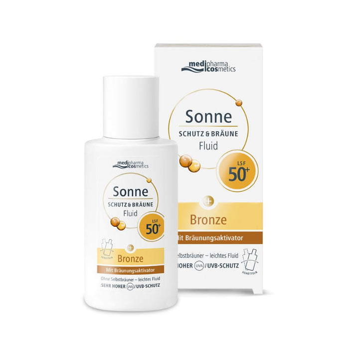 medipharma cosmetics Sonne Schutz & Bräune Fluid LSF 50+, 50 ml Creme