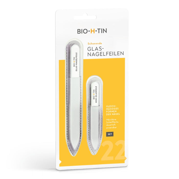 BIO-H-TIN Glas-Nagelfeile Set, 1 St. Feile