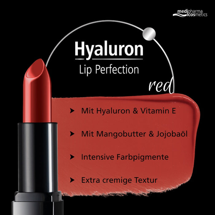 medipharma cosmetics Hyaluron Lip Perfection Lippenstift red, 4 g Stift