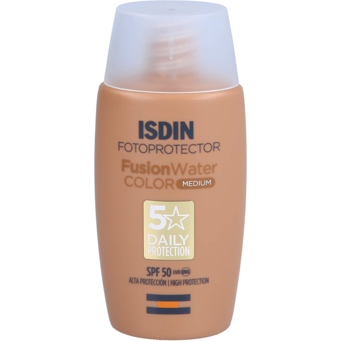 ISDIN Fusion Water Magic Medium LSF 50 getönter Sonnenschutz für das Gesicht, 50 ml Creme
