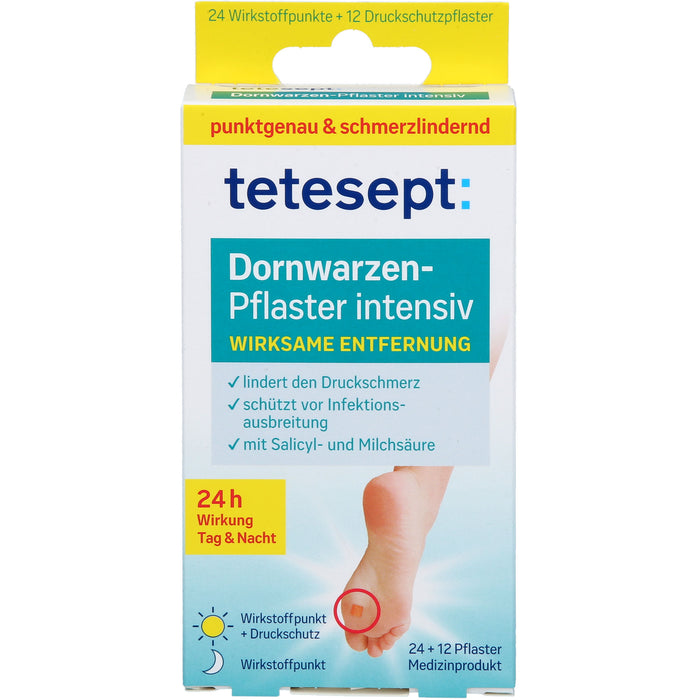 Tetesept Dornwarzen-Pflaster intensiv, 12 St. Pflaster