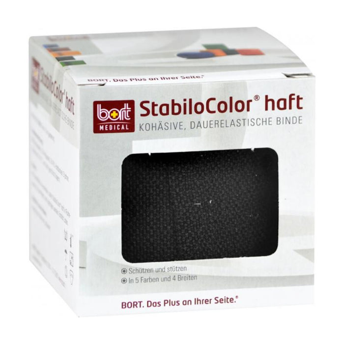 BORT StabiloColor schwarz 8cm, 1 St. Bandage