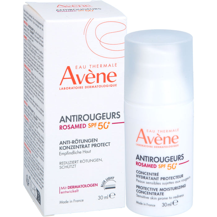 Avène Antirougeurs Rosamed LSF 50+ Anti-Rötungen Konzentrat Protect für empfindliche Haut, 30 ml Creme