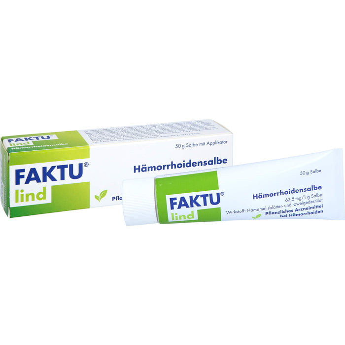 Faktu lind Hämorrhoidensalbe bei Hämorrhoidalleiden im Anfangsstadium, 50 g Salbe