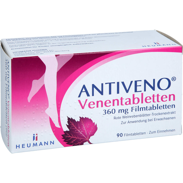 ANTIVENO Venentabletten 360 mg Filmtabletten, 90 St. Tabletten