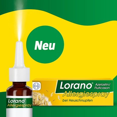 Lorano Azelastin/Fluticason Allergiespray bei Heuschnupfen, 1 St. Spray