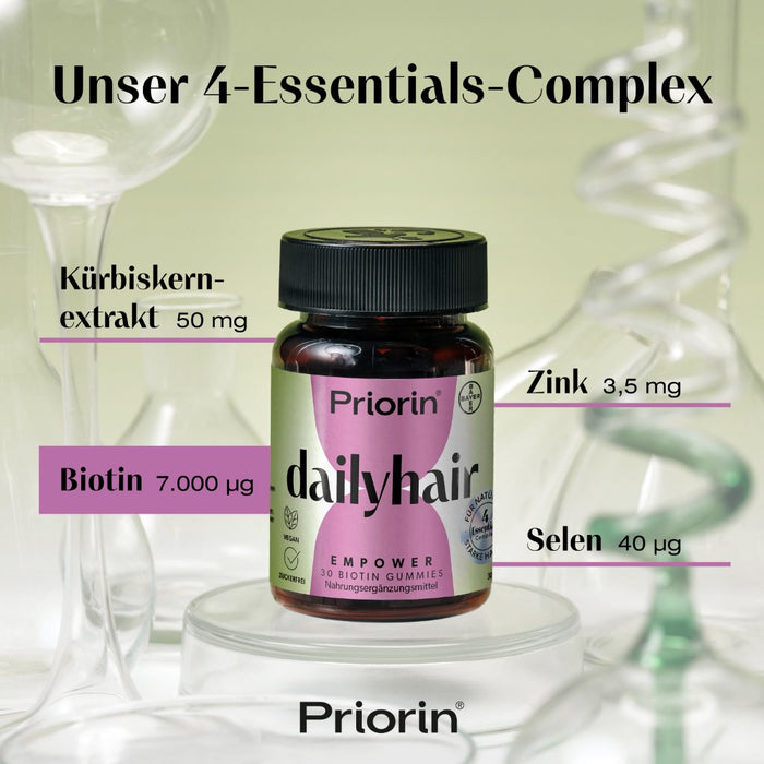 Priorin dailyhair Empower Biotin Gummies für natürlich starke Haare, 30 St. Gummidrops