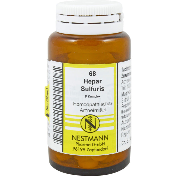 Nestmann Hepar sulfuris F Komplex Nr. 68 Tabletten, 120 St. Tabletten