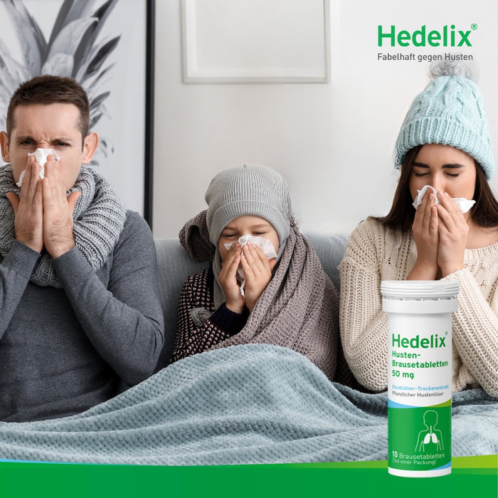 Hedelix Husten-Brausetabletten, 50 mg, 20 St. Tabletten