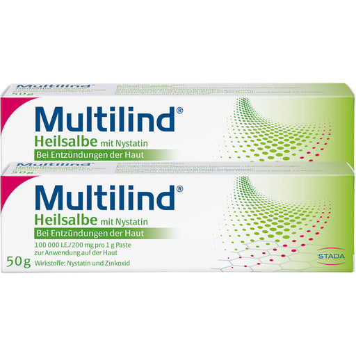 Multilind Heilsalbe bei wunder und entzündeter Haut mit Zinkoxid und Nystatin, 100 g Salbe