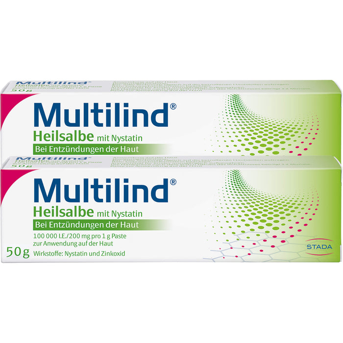 Multilind Heilsalbe bei wunder und entzündeter Haut mit Zinkoxid und Nystatin, 100 g Salbe