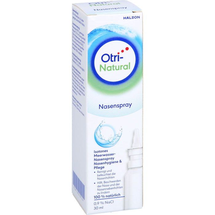 OtriNatural Schnupfenspray hypertones natürliches abschwellendes Meerwasserspray, 30 ml Lösung