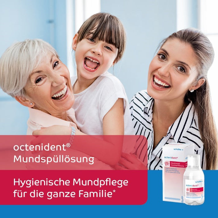 octenident Mundspüllösung - Hygienische Mundpflege für die ganze Familie, 250 ml Lösung