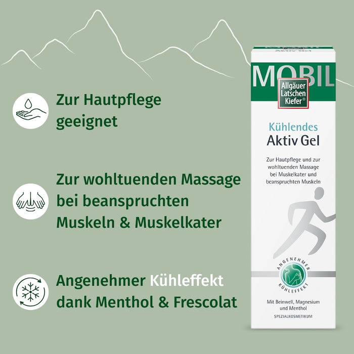 Allgäuer Latschenkiefer Kühlendes Aktiv Gel, 200 ml Gel