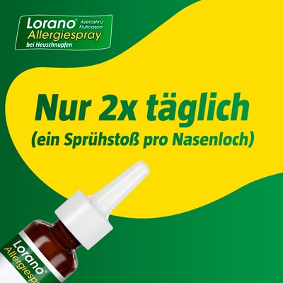 Lorano Azelastin/Fluticason Allergiespray bei Heuschnupfen, 1 St. Spray
