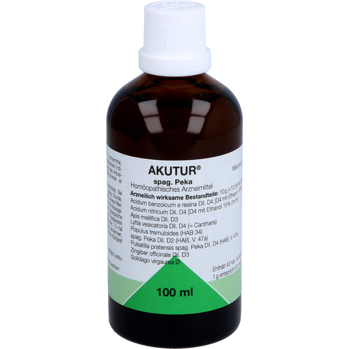 Akutur spag. Peka Tropfen, 100 ml Lösung