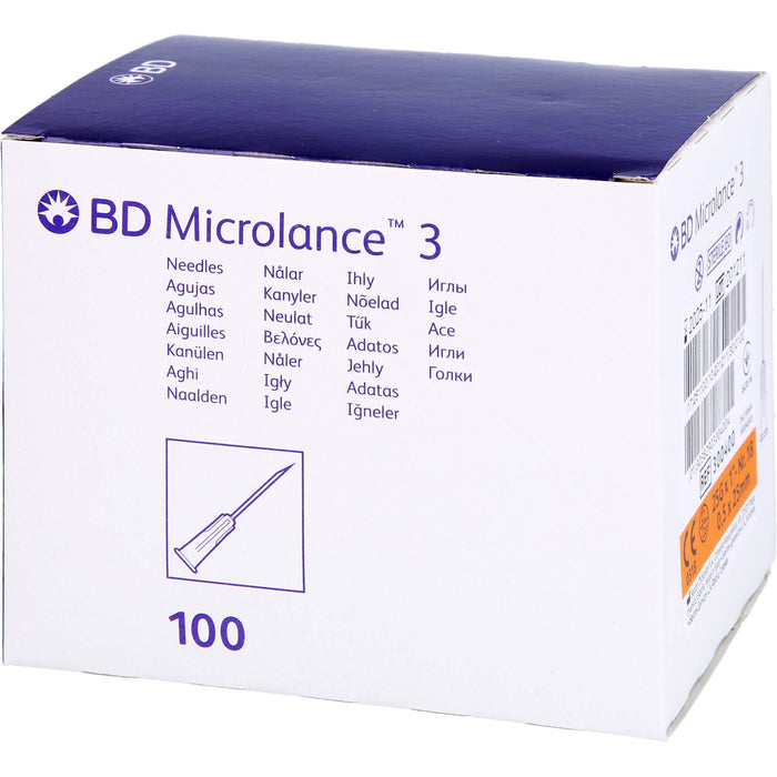 BD Microlance 3 Kanülen 25 G 1 0,5 x 25 mm, 100 St. Kanülen