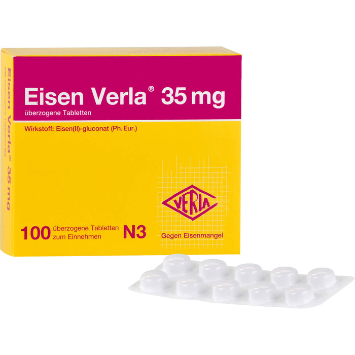 Eisen Verla  35 mg, überzogene Tabletten, 100 St. Tabletten