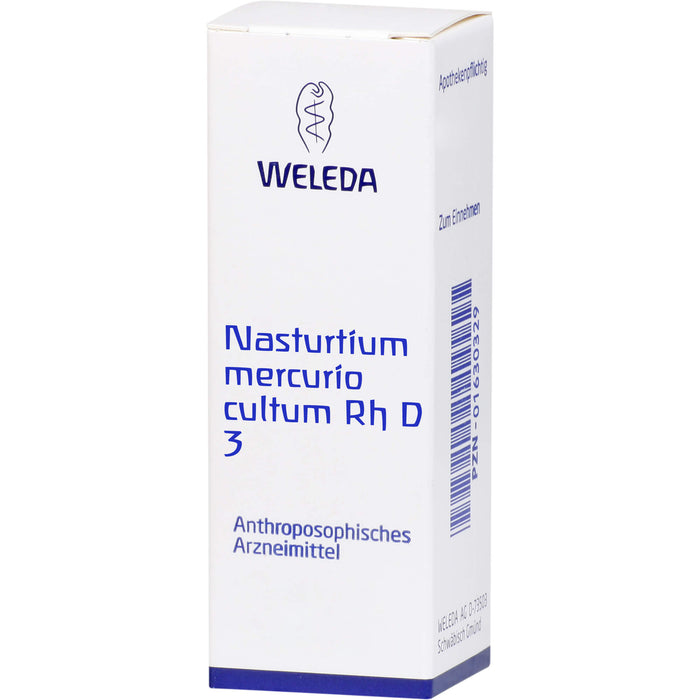 WELEDA Nasturtium Mercurio cultum D3 Rh flüssige Verdünnung, 20 ml Lösung
