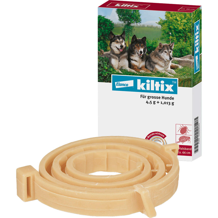 Kiltix Zecken- und Flohhalsband für große Hunde, 1 St. Halsband