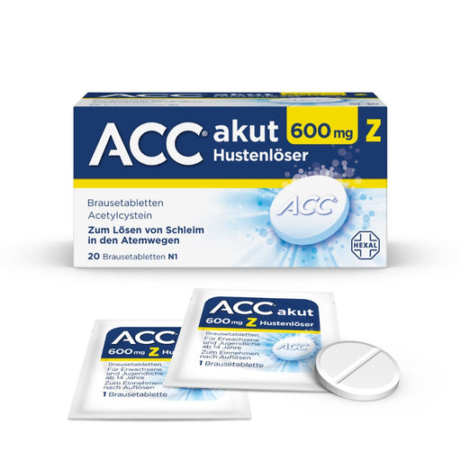 ACC akut 600 mg Z Hustenlöser Brausetabletten, 20 St. Tabletten