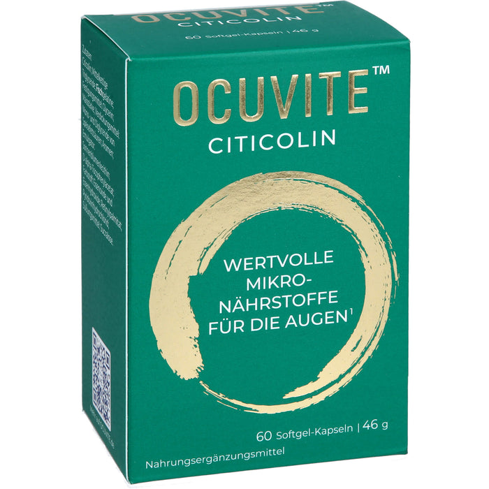 OCUVITE Citicolin Softgel-Kapseln wertvolle Mikronährstoffe für die Augen, 60 St. Kapseln