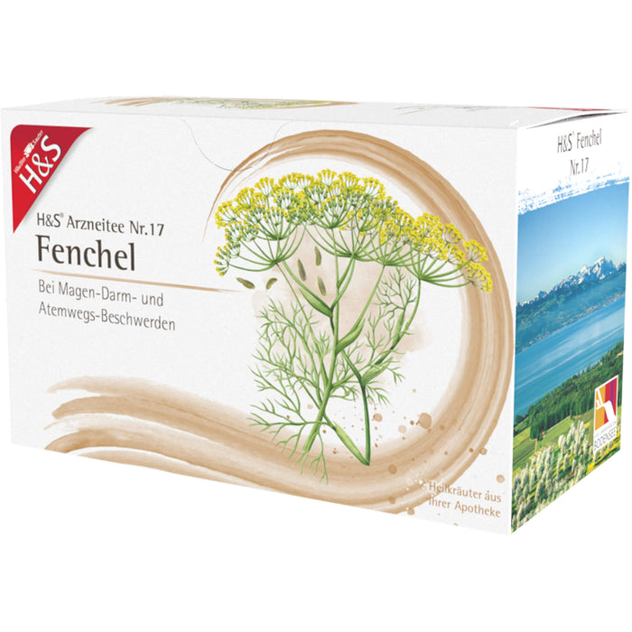H&S Arzneitee Nr. 17 Fenchel bei Magen-Darm- und Atemwegsbeschwerden, 20 St. Filterbeutel