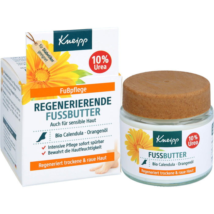 Kneipp regenerierende Fußpflege für trockene und raue Haut, 100 ml Creme