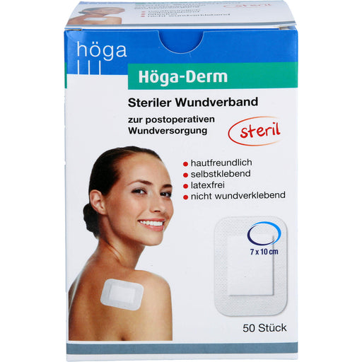 Hoega-Derm steriles Pflaster 100mmx70mm, 50 St PFL