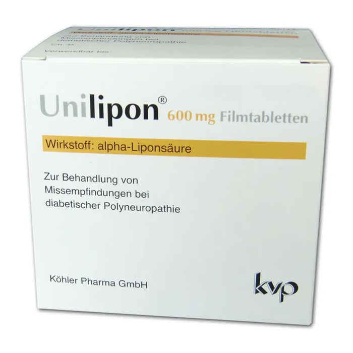 Unilipon 600 mg Filmtabletten bei diabetischer Polyneuropathie, 100 St. Tabletten