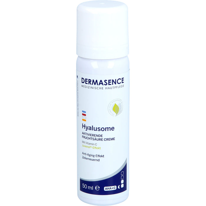 DERMASENCE Hyalusome aktivierende Fruchtsäure Creme mit Vitamin C Anti-Aging-Effekt, 50 ml Creme