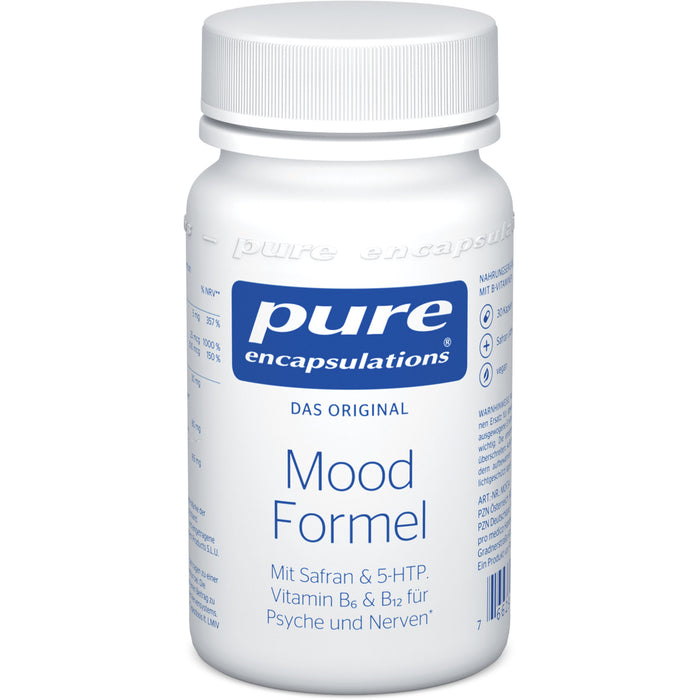 Pure Encapsulations Mood Formel Kapseln mit Safran & 5-HTP für Psyche und Nerven, 30 St. Kapseln