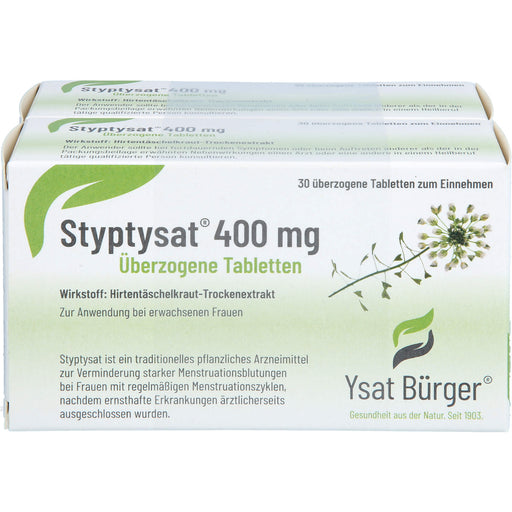 Styptysat 400 mg Tabletten zur Verminderung starker Menstruationsblutungen, 60 St. Tabletten