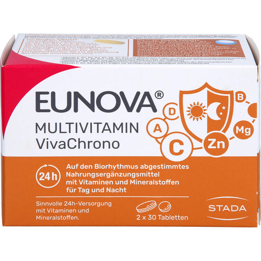 EUNOVA Multivitamin VivaChrono Tabletten für Tag und Nacht, 60 St. Tabletten