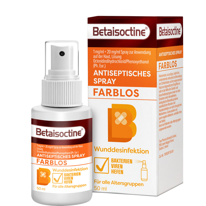 Betaisoctine Antiseptisches Spray farblos, 50 ml Spray
