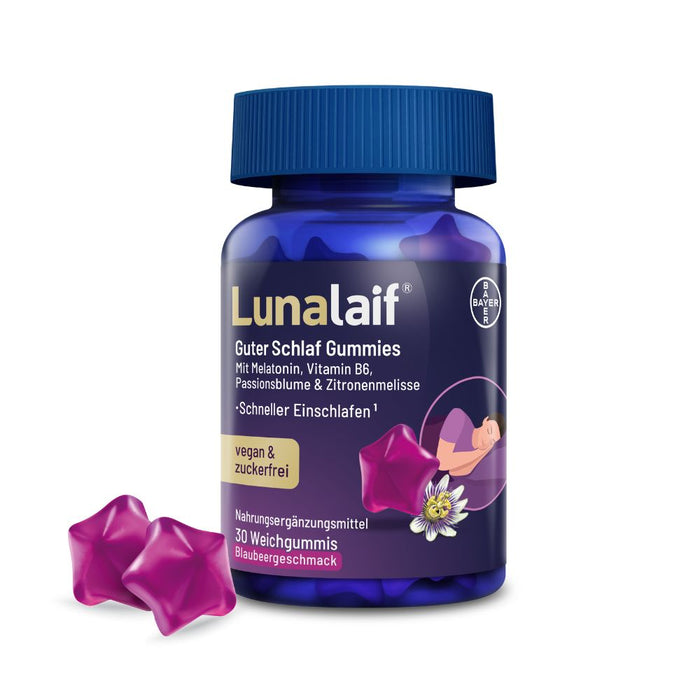 Lunalaif Guter Schlaf Gummies, 30 St. Gummibären