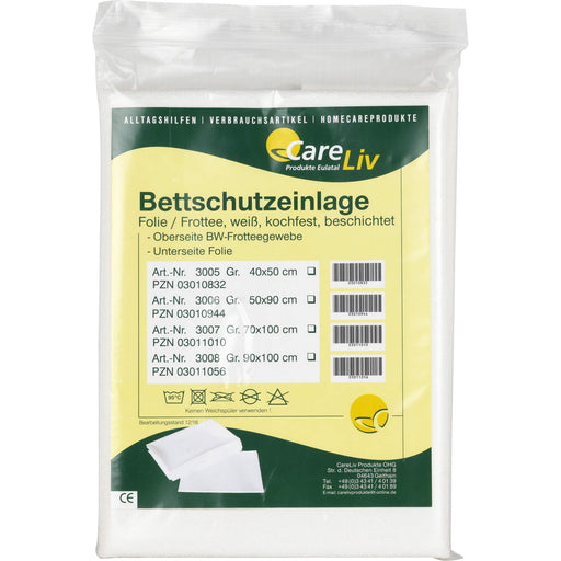 Bettschutzeinlage Folie Frottee 90x100cm, 1 St