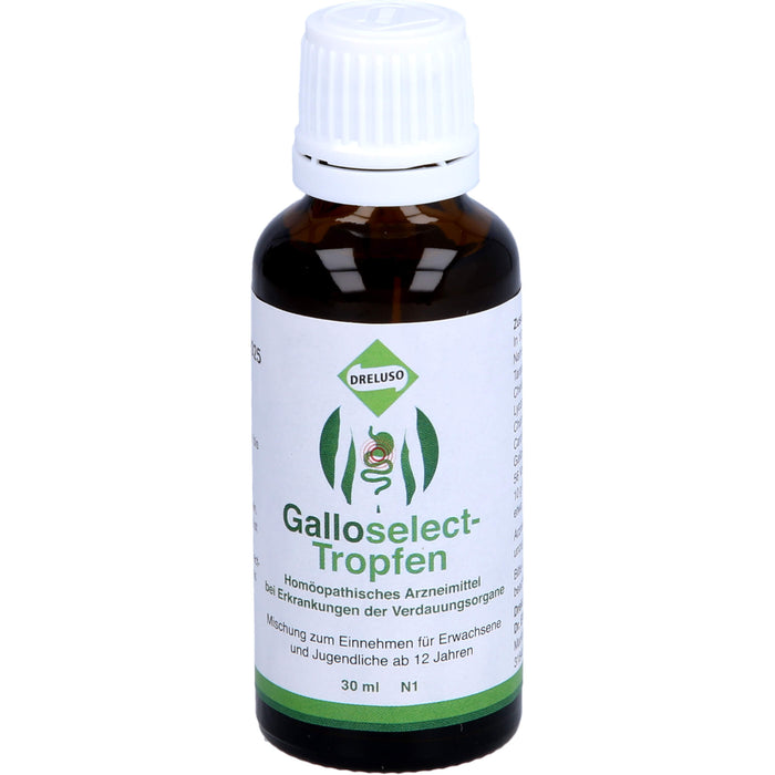 DRELUSO Galloselect Tropfen bei Erkrankungen der Verdauungsorgane, 30 ml Lösung
