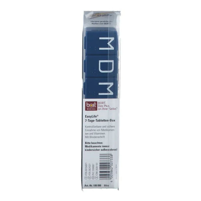BORT 7-Tage-Tablettenbox blau, 1 St. Box