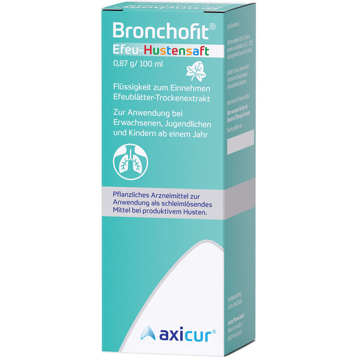 Bronchofit  Efeu-Hustensaft, 0,87 g/100 ml, Flüssigkeit zum Einnehmen, 100 ml Lösung