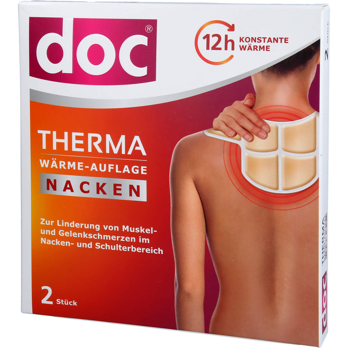 Doc Therma Wärme-Auflage Nacken zur Linderung von Muskel und Gelenksschmerzen, 2 St. Wärmekissen