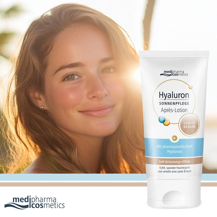 medipharma comestics Hyaluron Sonnenpflege Apres-Lotion sanfte Bräune, 150 ml Lösung