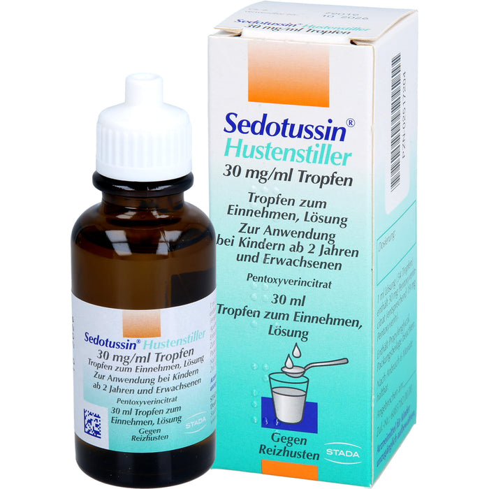 Sedotussin Hustenstiller Tropfen gegen Reizhusten, 30 ml Lösung