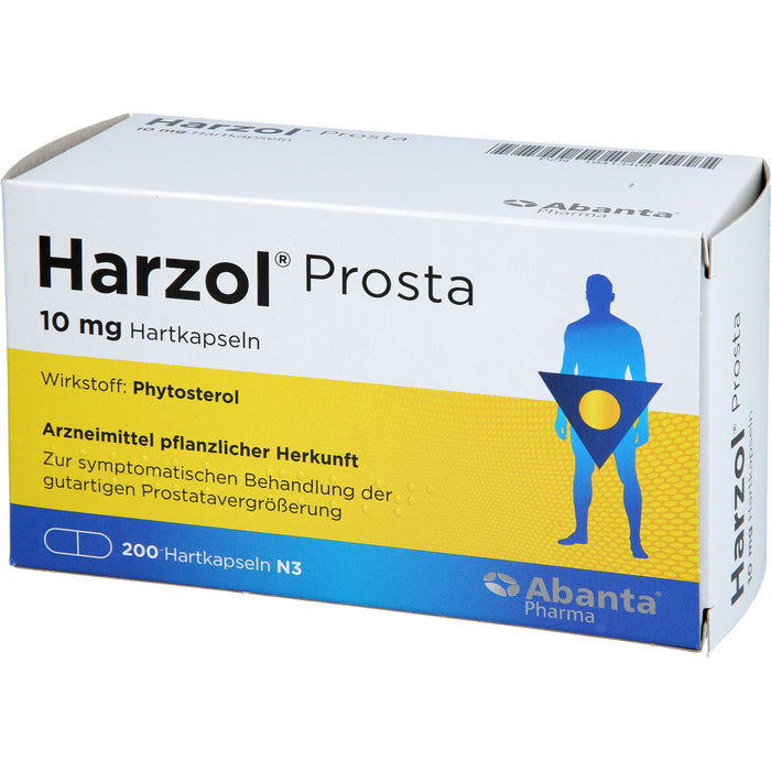 Harzol Prosta 10 mg Hartkapseln bei gutartiger Prostatavergrößerung, 200 St. Kapseln