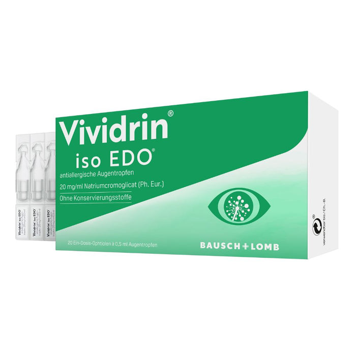 Vividrin iso EDO antiallergische Augentropfen, 20 St. Einzeldosisbehältnisse