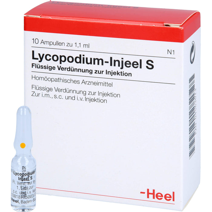Heel Lycopodium-Injeel S flüssige Verdünnung, 10 St. Ampullen