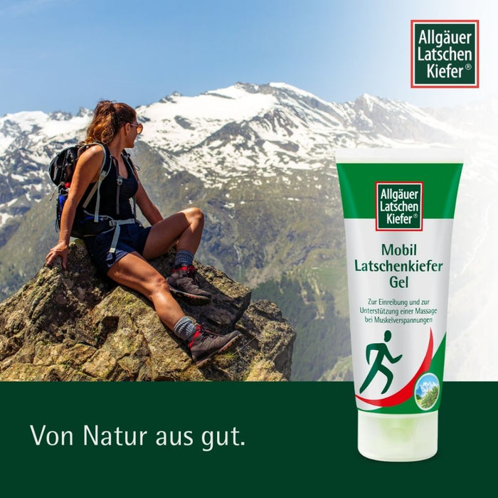 Allgäuer Latschenkiefer Mobil Latschenkiefer Gel entspannende Pflege für Nacken, Rücken und Beine, 100 ml Gel